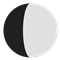 Phase de lune: 54% - Lune gibbeuse croissante