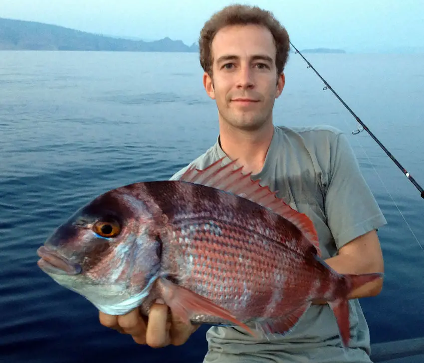 Pêche au broumé en mer