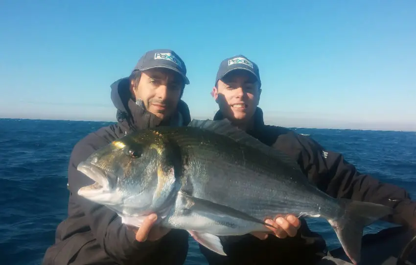 Pêche au broumé en mer