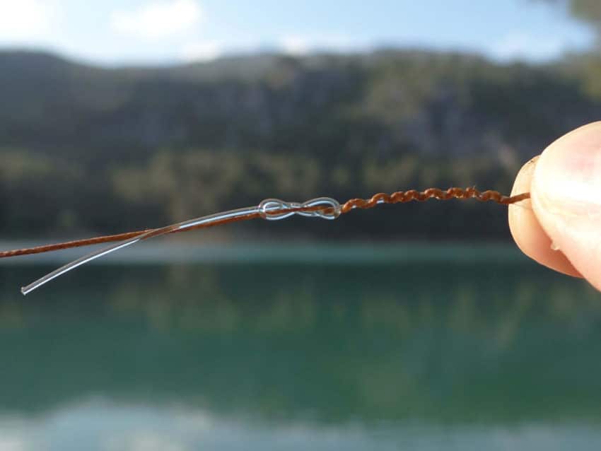 Noeud de raccord conique en 8 pour la pêche