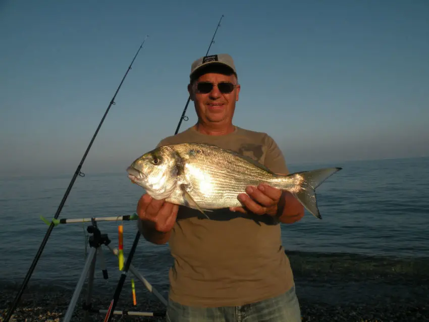 Pêche surfcasting en bord de mer