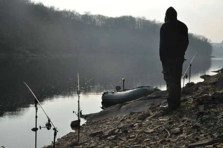 Pêcher la carpe en barrage en hiver