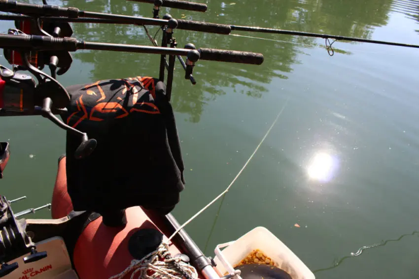 Pêche de la carpe en bateau