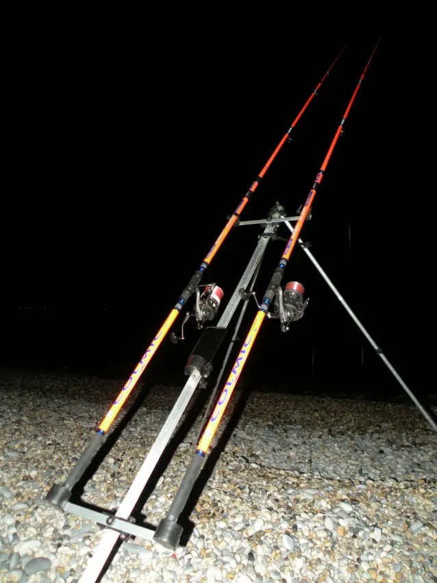 Pêche de nuit en surfcasting