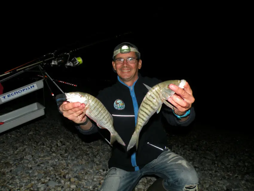 Pêche de nuit en surfcasting