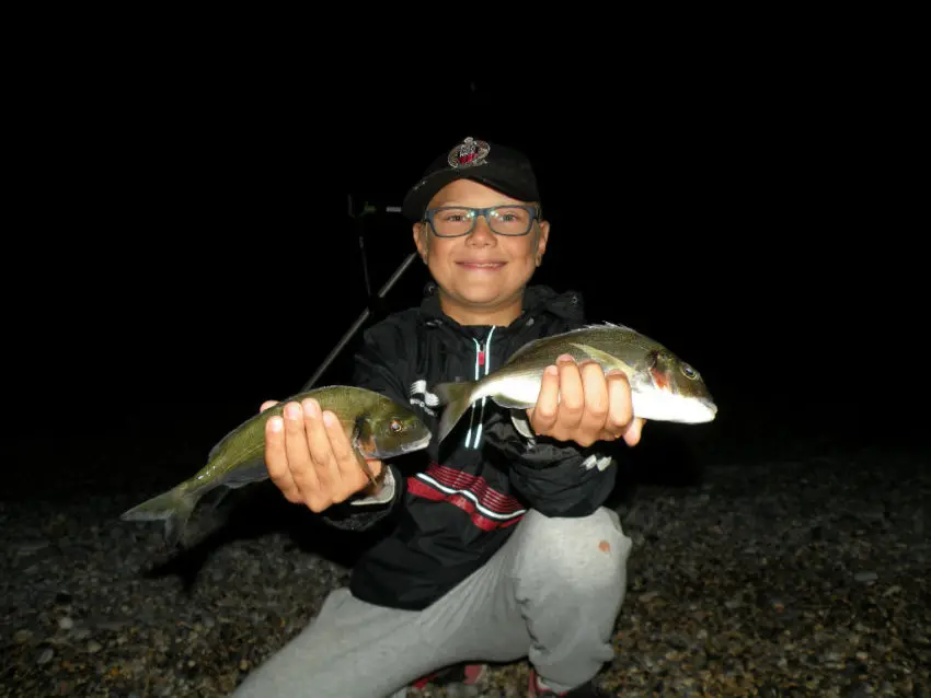 Pêche de nuit en surfcasting