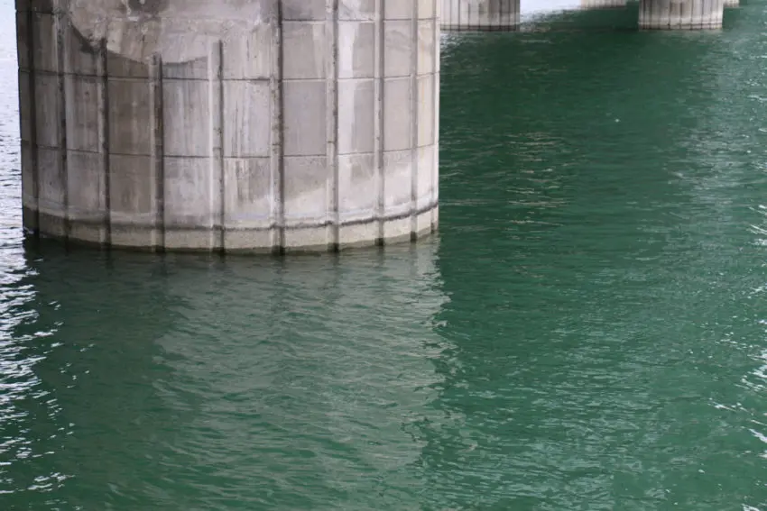 Pêche de la carpe aux piles de pont