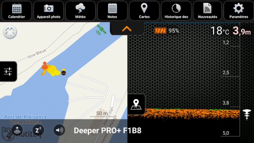 Avis sur l'echosondeur Deeper à piloter sur un téléphone