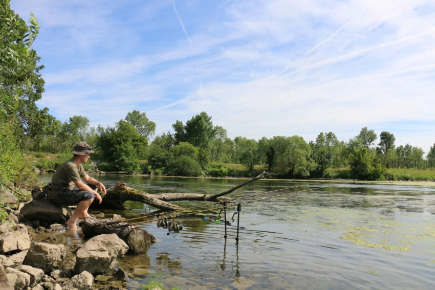 Changement de poste à la pêche à la carpe