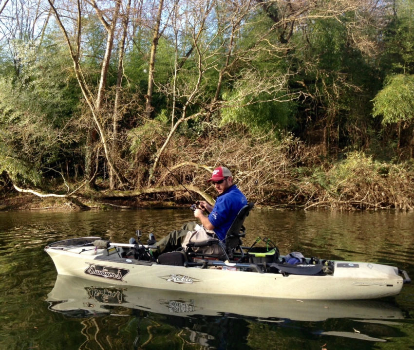 Pêche en kayak des carnassiers d'eau douce