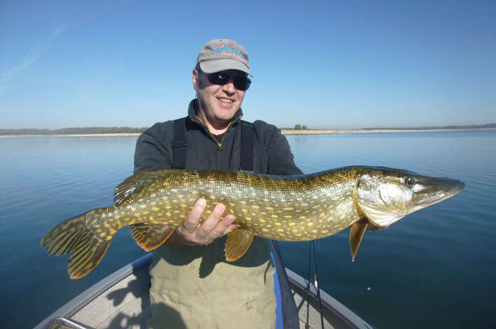 Brochet d'ouverture en bordure