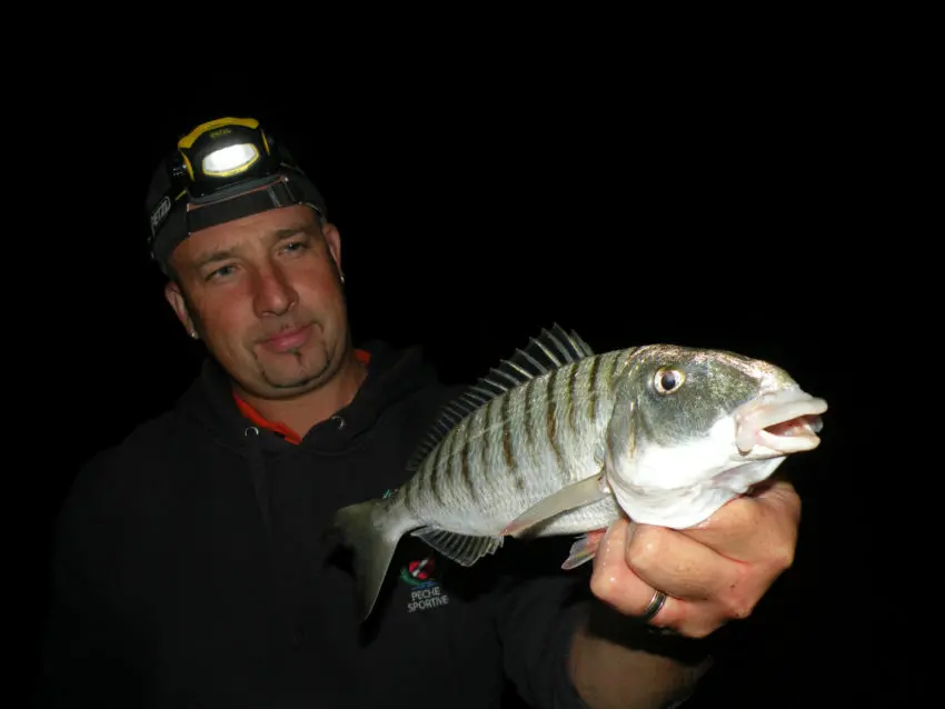 Pêche en surfcasting depuis la plage