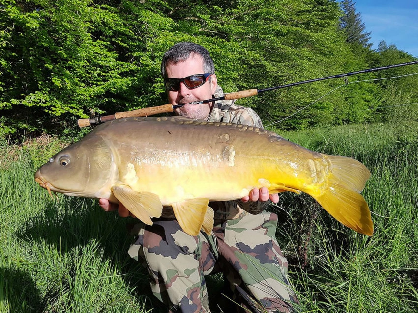 Pêche de la carpe en flystalk